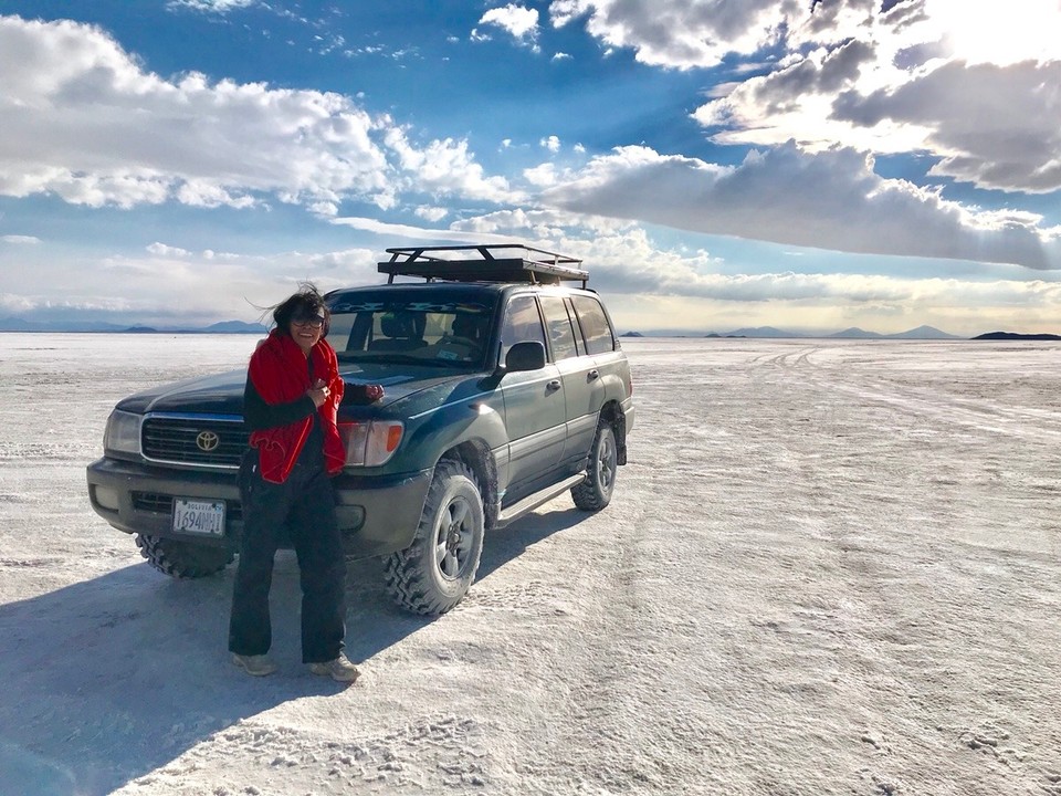 Bolivia -  - Das Auto hett eus sicher dur dSalzwüeschti bracht