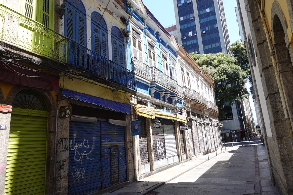 Brasilien - Rio de Janeiro - eng vun den ale Stroossen