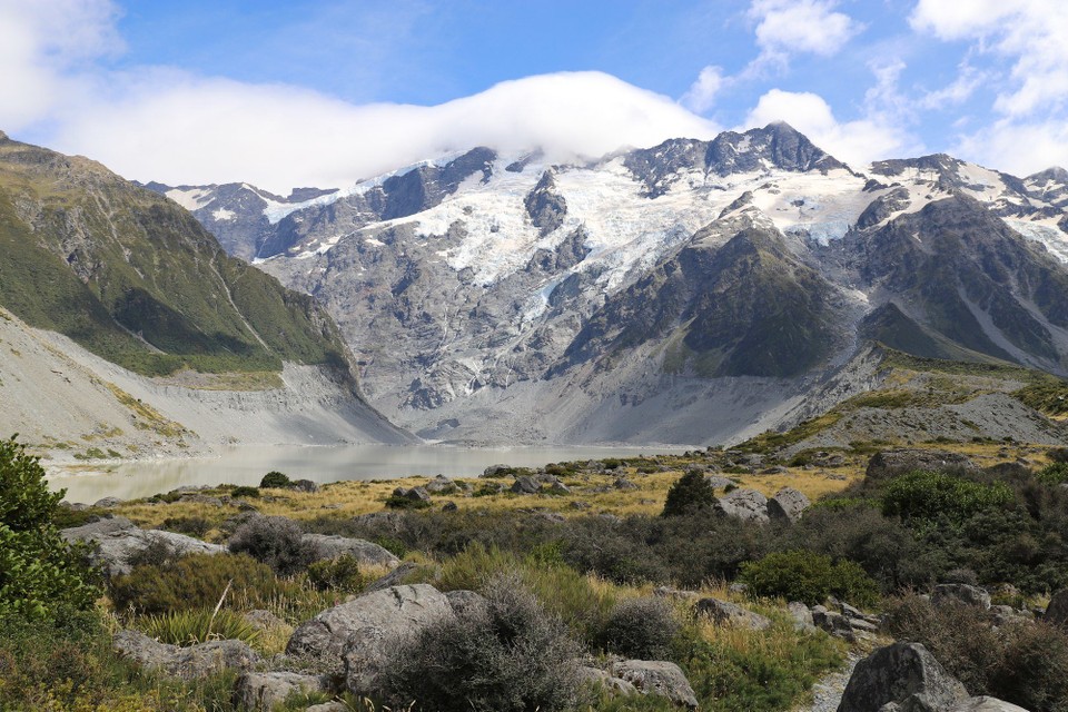 Neuseeland - Omarama - Mount Cook in Watte gepackt