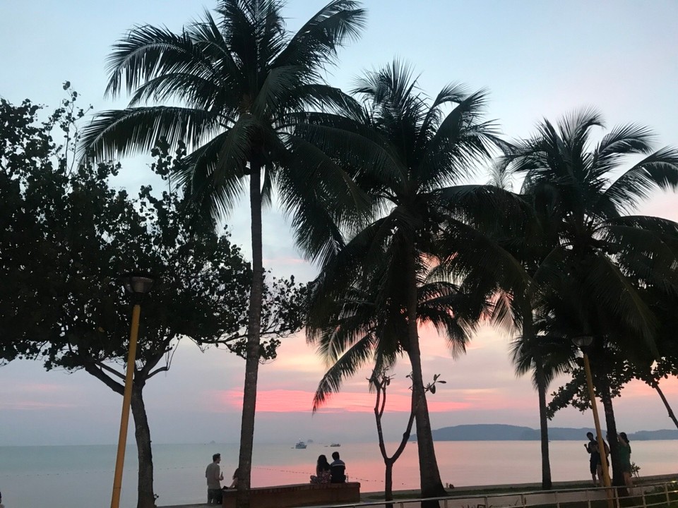 Thailand - Amphoe Mueang Krabi - sunset ao nang beach