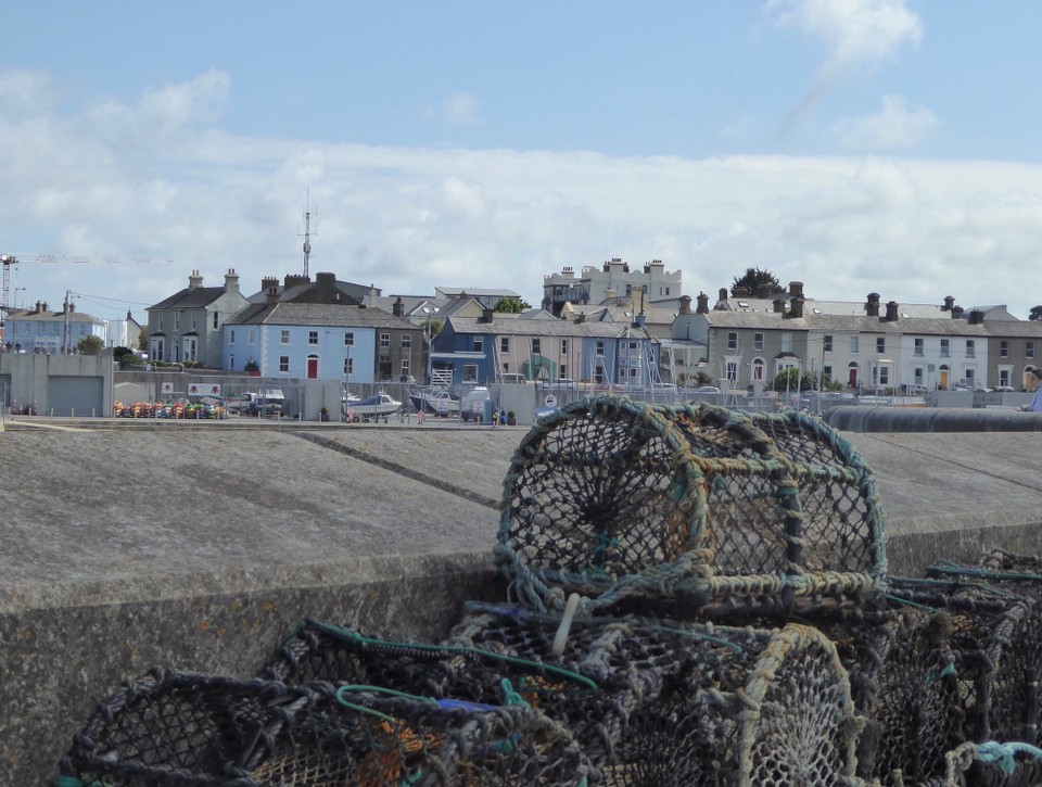 Ireland - Greystones - View from the sea wall.