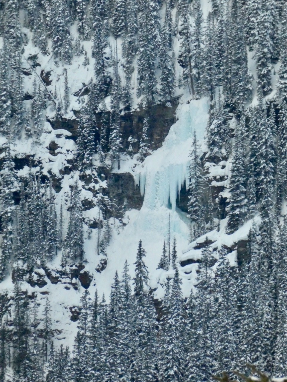 Canada - Banff - Zoomed frozen waterfall