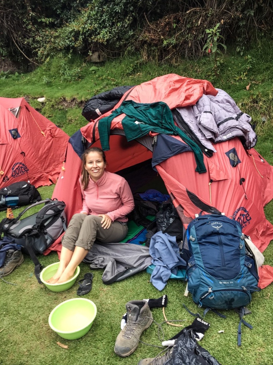 Peru - unbekannt - angekommen am Tagesziel in Wayllabamba auf 3000 m