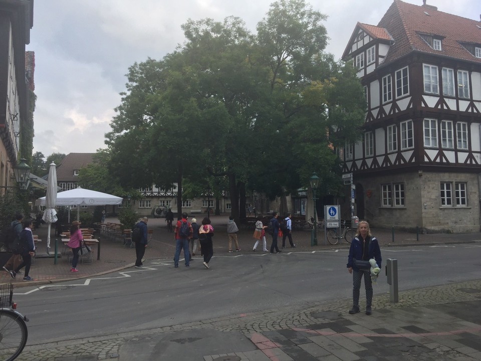  - Germany, Hannover - The Old Town. Half timbered buildings from the 16th and 17th centuries. These buildings were collected from different parts of Hannover after the war and rebuilt here in this uniform ensemble. 