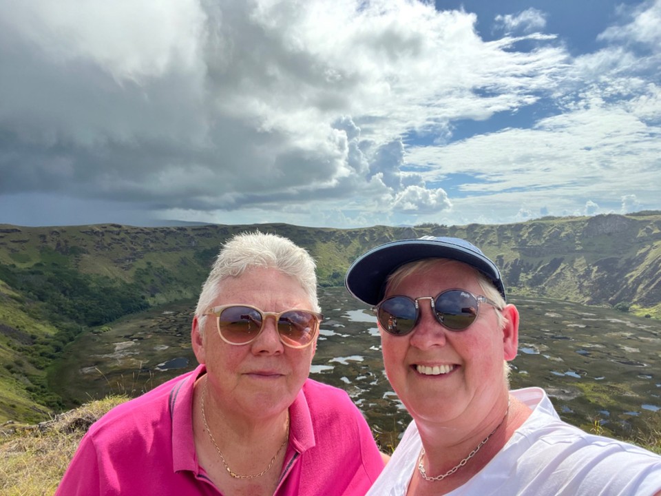 Chile - Easter Island - We climbed the volcano!