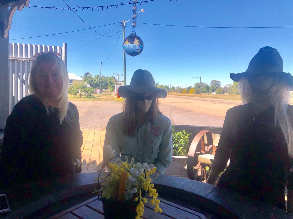 Australia - Toll - Who’s the dummy ! These gals try to attract passerby’s!
