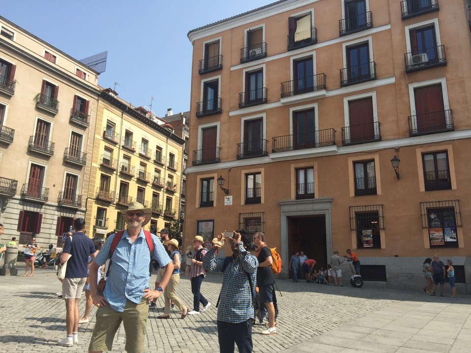 Spain - Madrid - The old town square containing 15-19th century buildings. 