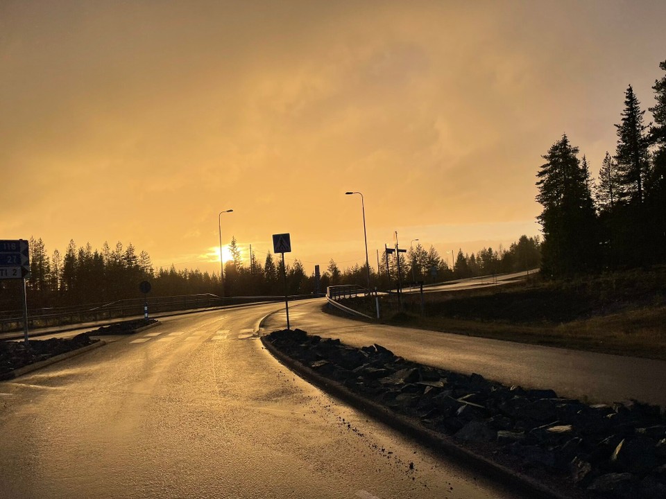Finnland - Rukatunturi - Schöner Sonnenuntergang bei Ruka 