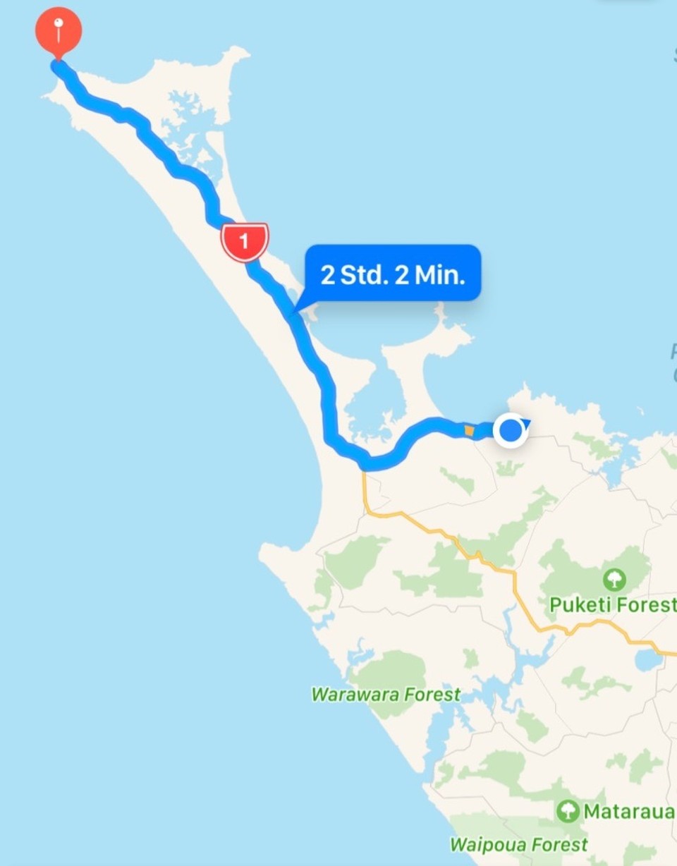 Neuseeland - Mangonui - Unsere Reise zum Cape Reinga: 2h hin, 2h zurück!!!