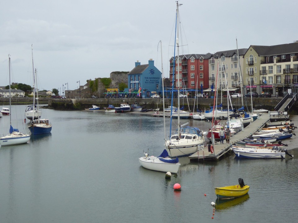 Ireland - Dungarvan - Dungarvan has embraced Pride week.  There are flags and bunting all over town, and yesterday there was a festival in the park.  We didn’t go, but could hear the music from the boat. A dog show was a favourite again, with a prize for the naughtiest dog; not sure how it was judged!