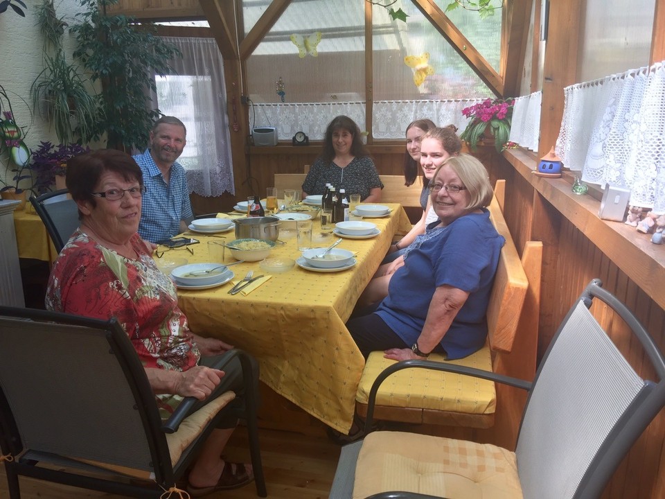 Germany - Endersbach - Lunch in Endersbach with Inge Kohr and family and  Vera. 