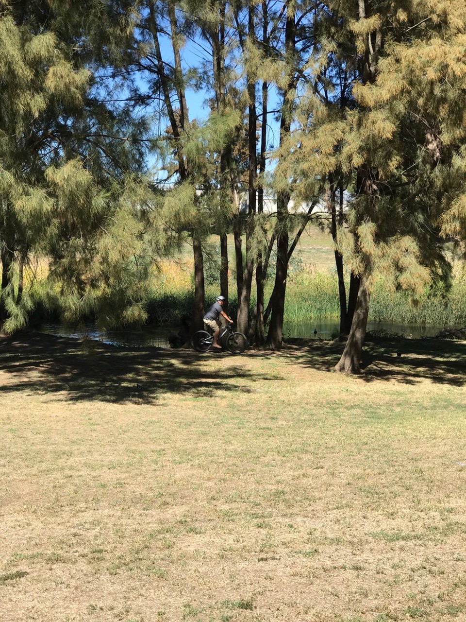 Australia - Bathurst - Quick bike ride beside the river until Stevie got another puncture!