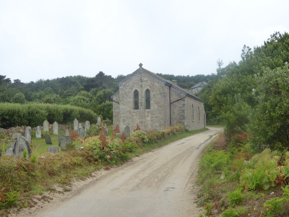 United Kingdom - Isles Of Scilly - All Saints’ Bryher, the most westerly church in England was built and enlarged in 1822.
