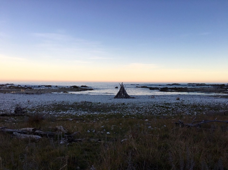 New Zealand - Kaikoura - Ein Lagerfeuer an diesem Ort muss richtig nice sein - wir haben uns aber nicht getraut das anzuzünden 