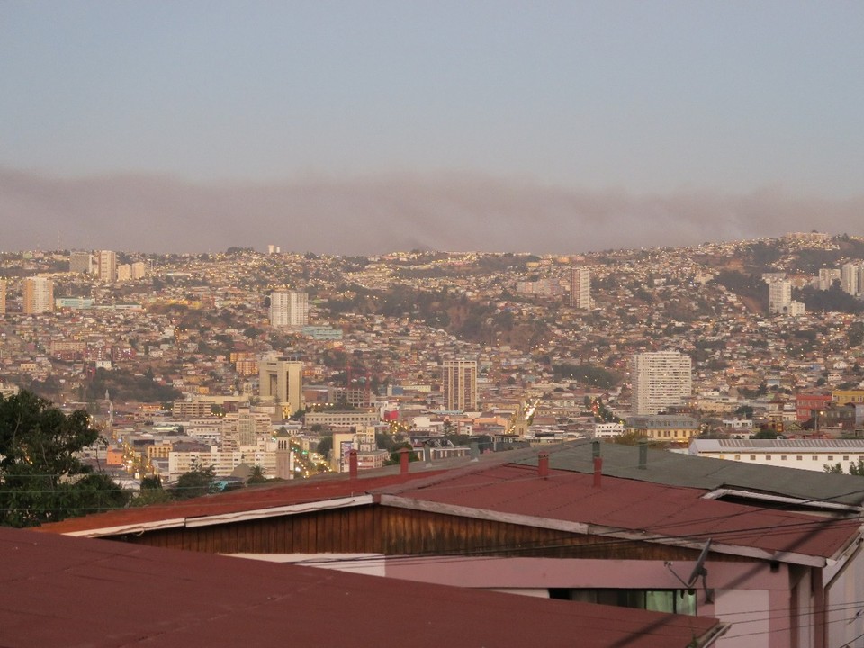 Chile - Valparaíso - Valpo sous la fumée