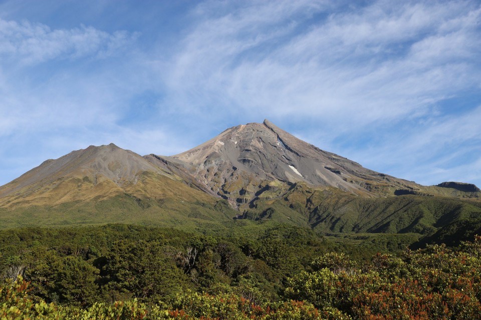 Neuseeland - Waitomo-Distrikt - Der Mount Taranaki zeigt sich heute von der besten Seite