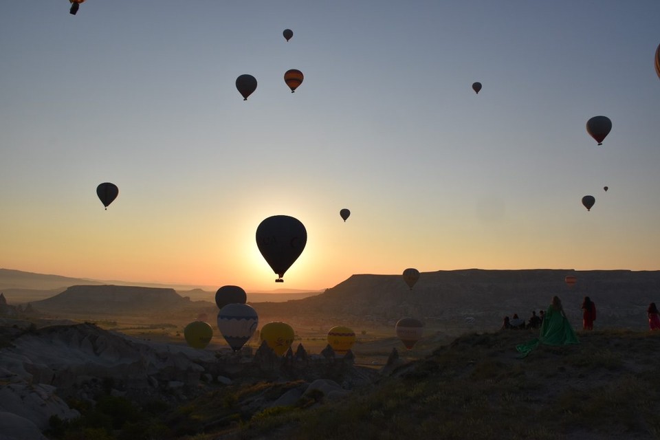 Türkei - Nevşehir Merkez - Pünktlich zum Sonnenaufgang waren wir in der Luft.