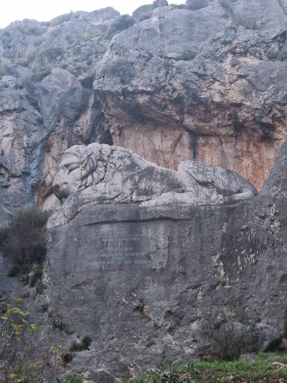 Griechenland - Agios Andreas - der bayerische Löwe von Nafplio