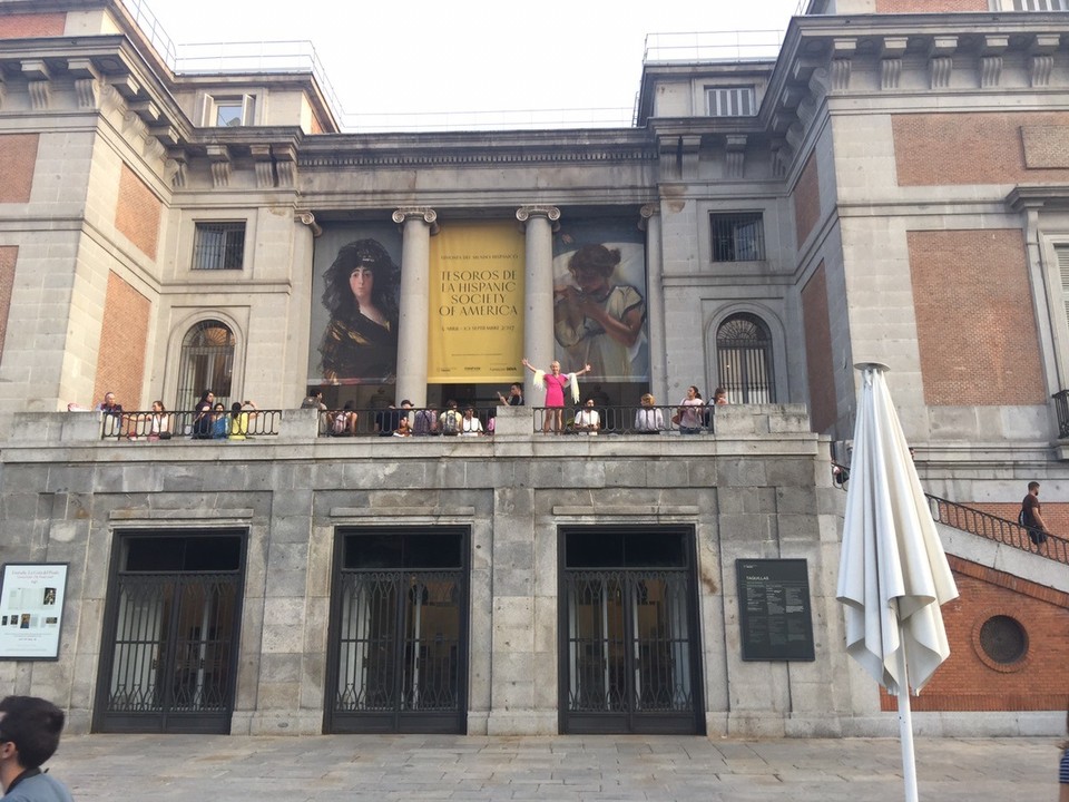  - Spain, Madrid, Gran Via - Prado Museum front entrance. 