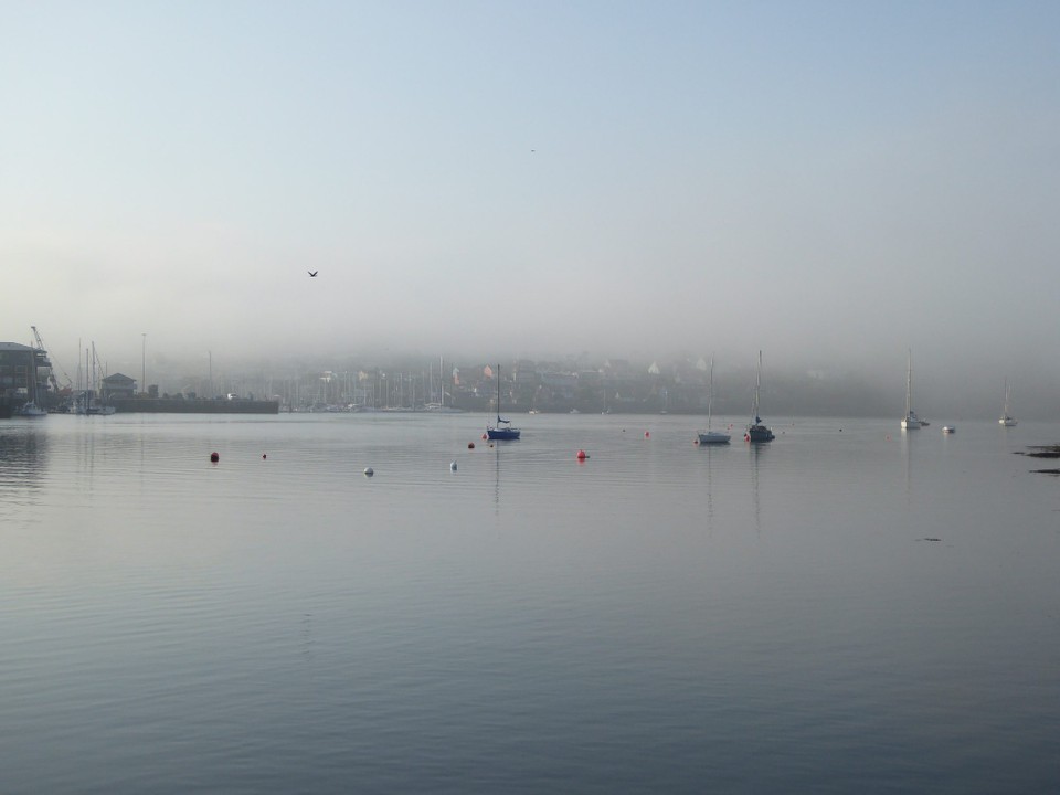 Ireland - Kinsale - A beautifully sunny day became very misty, and by late evening there was a thick sea fog.