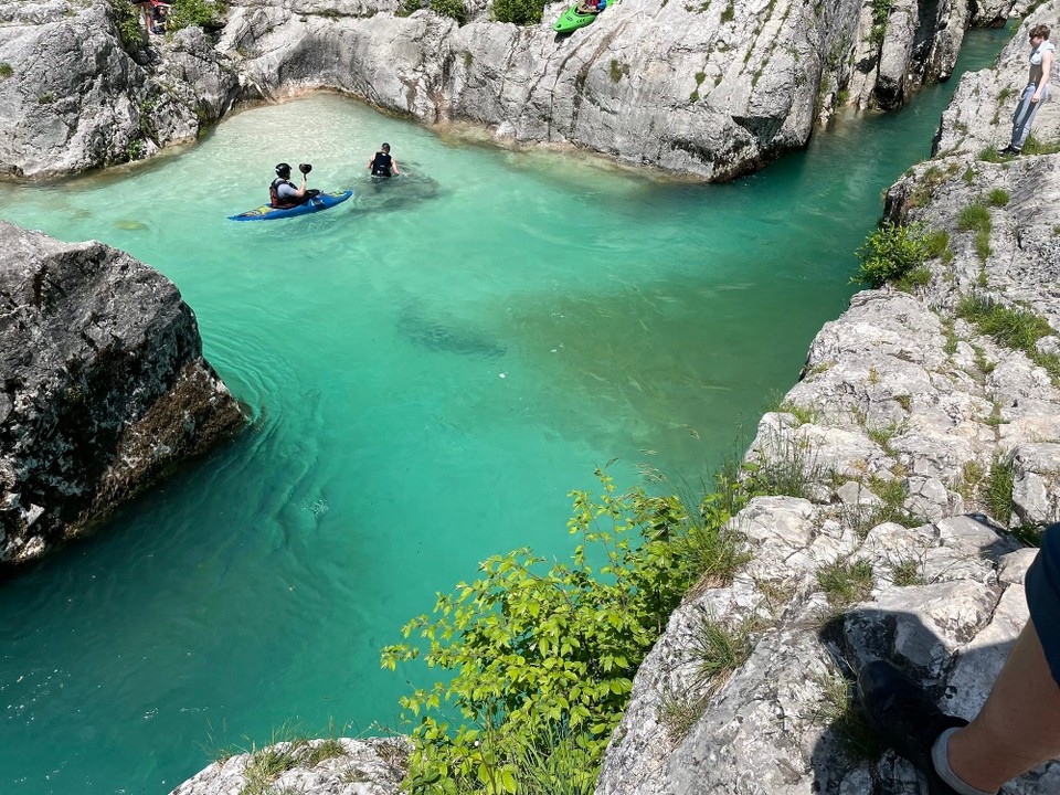 Slowenien - Soča - Hier und da schimmert sie türkis 