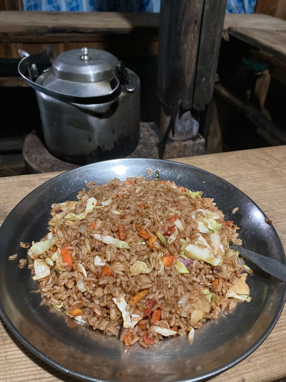 Station 35 -  - Vegetable Fried Rice an der Feuerstelle genießen 🤤