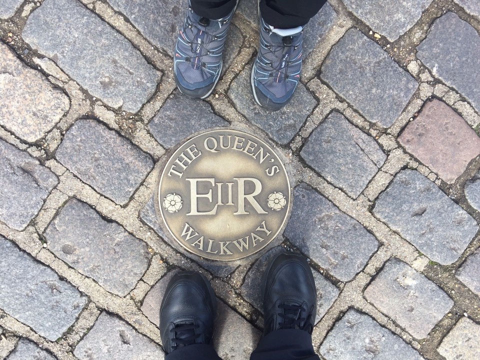 United Kingdom - Windsor - The Queen's Walkway Footpath Plaque 