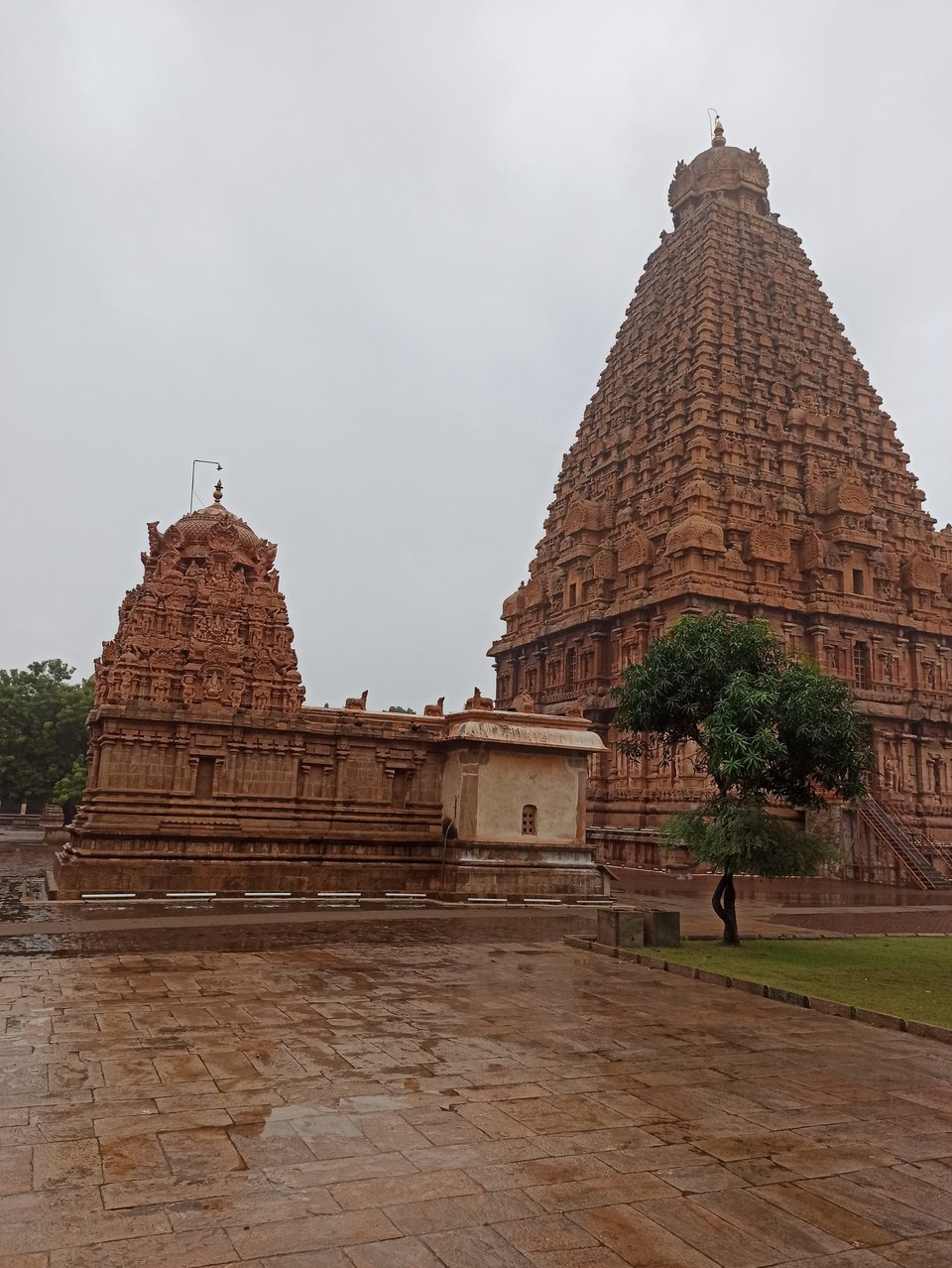 Indien - Thanjavur - Brihariswami Tempel in der Chola Zeit erbaut um 1005 n. Chr. 