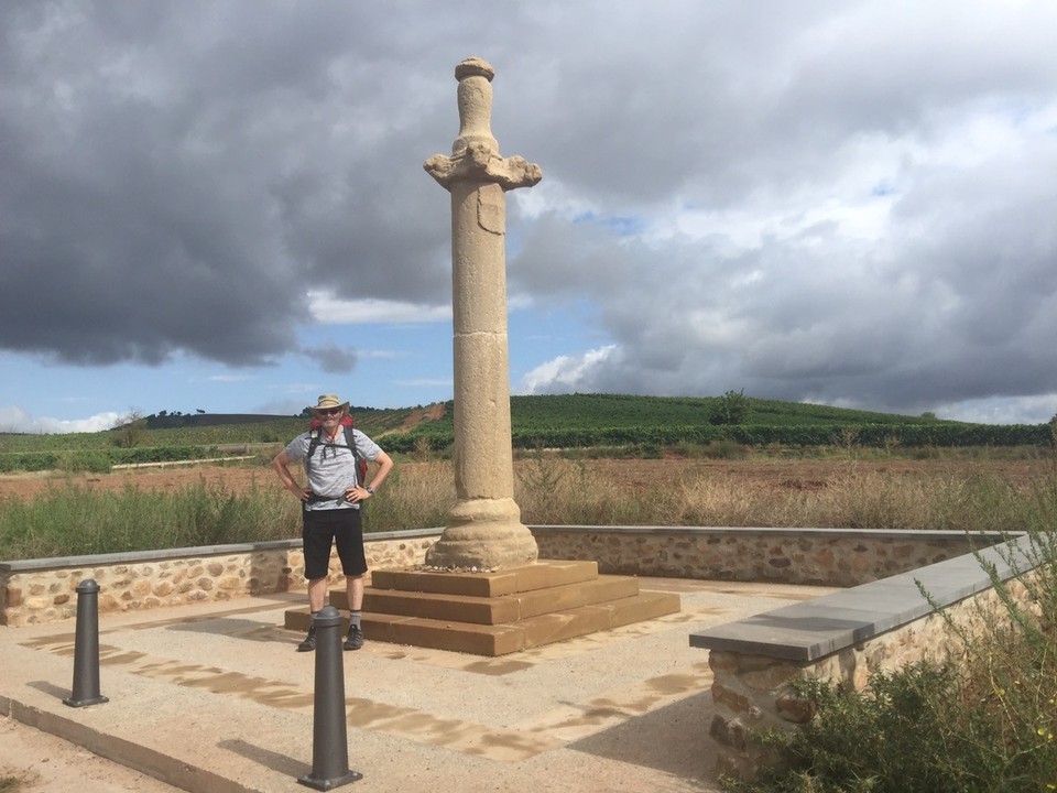  - Spain, Santo Domingo de la Calzada - Alesanco. Pilgrim cross called a Rollo. 