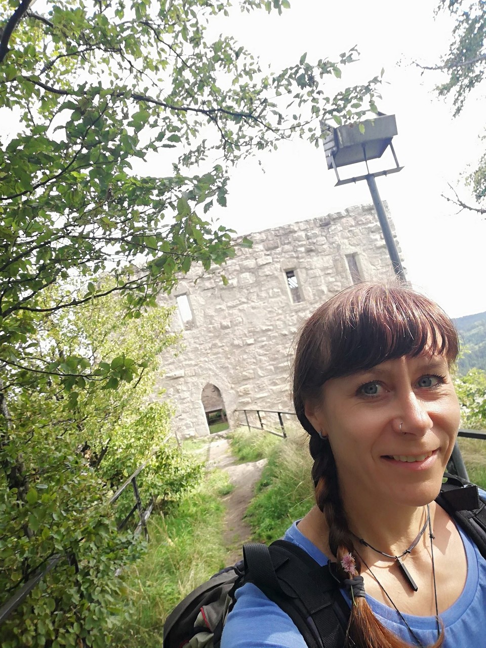 Deutschland - Kirchenlamitz - Im Hintergrund die Burgruine auf dem Epprechtsstein