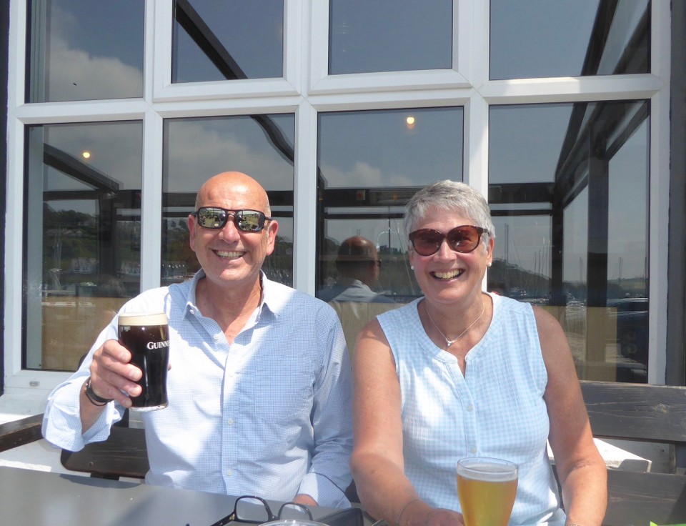 Ireland - Kinsale - Kevin did find time for a Guinness - within 90 minutes of landing! 