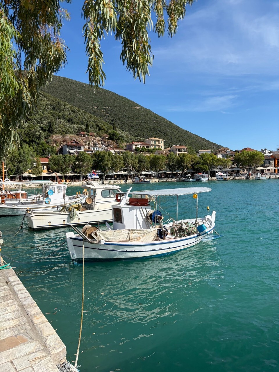 Griechenland - Vasiliki - Direkt am Hafen gab es dann das Abendessen.