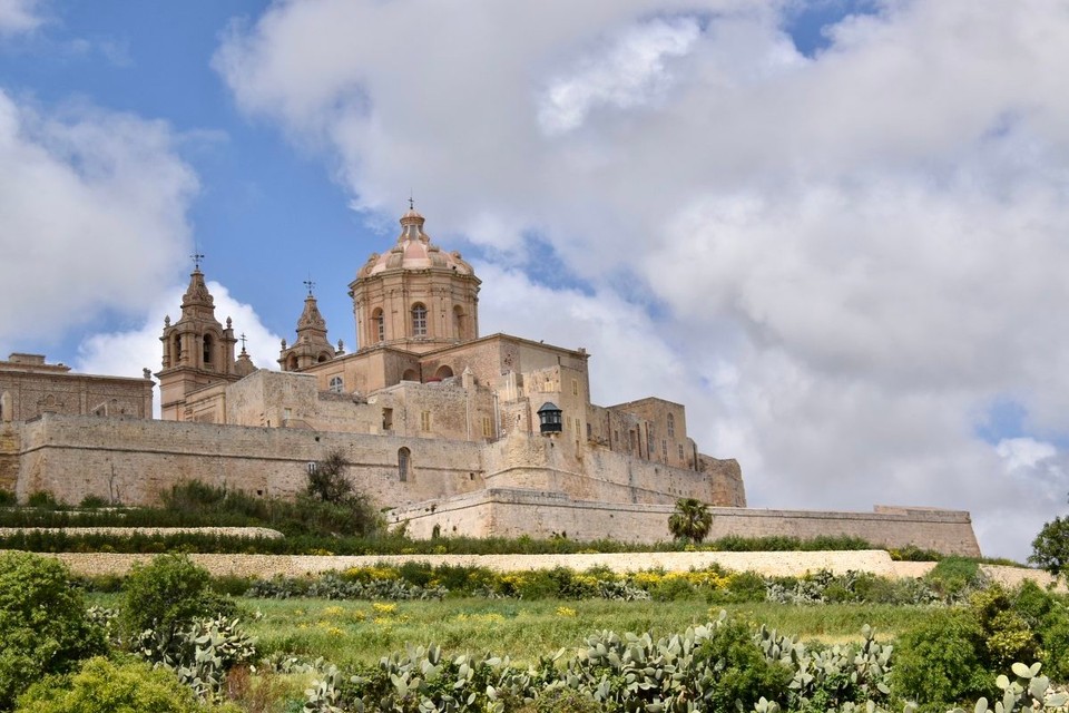 Malta - Ta' Kercem - Mit einem wunderschönen Blick auf Mdina verabschieden wir uns von hier.
