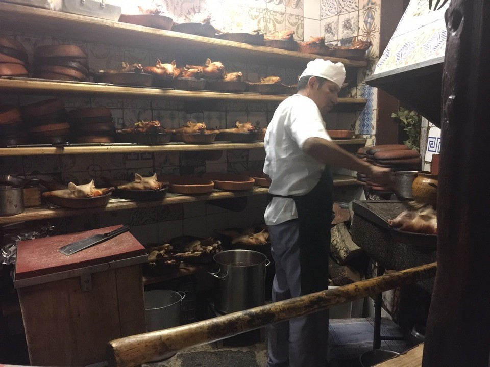 Spain - Madrid - Sobrino 1725, wood oven kitchen. 