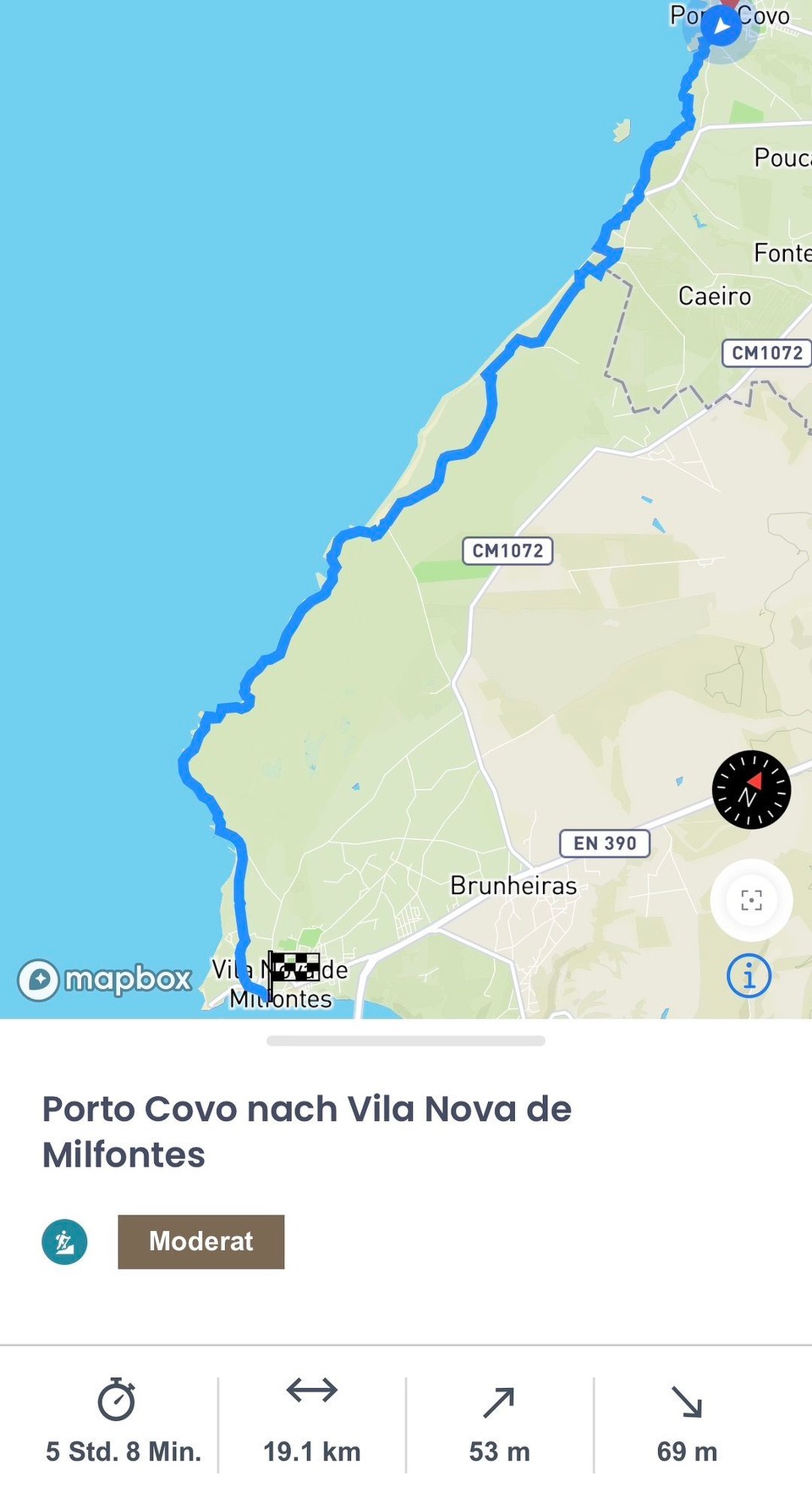 Portugal - Porto Covo - Der Plan für heute steht. 
Rucksack ist gepackt. 
Jetzt heißt es, den ersten Schutz machen. ;0)