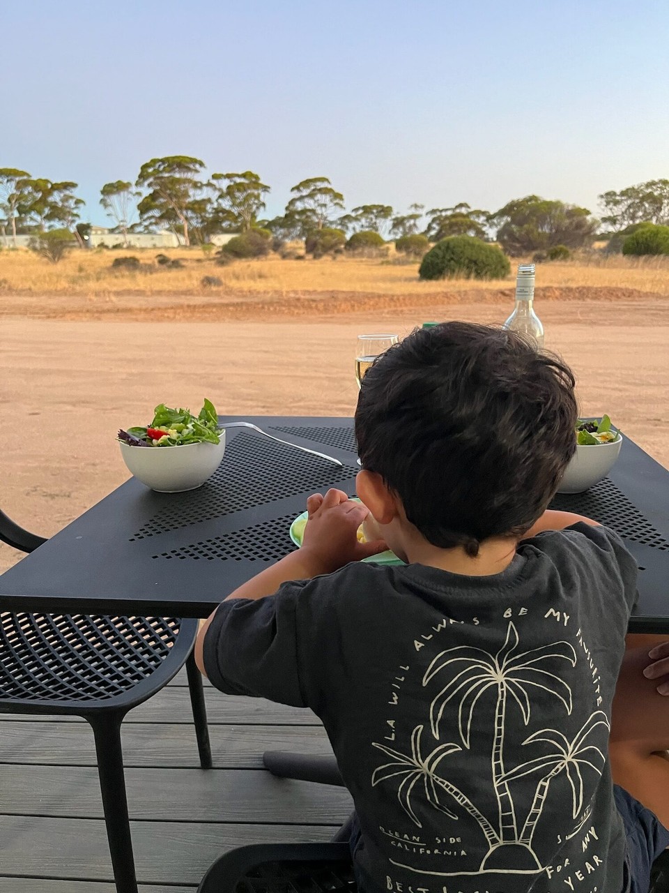 Australien - Hyden - Zurück an der Unterkunft haben wir dann Abendbrot gegessen.