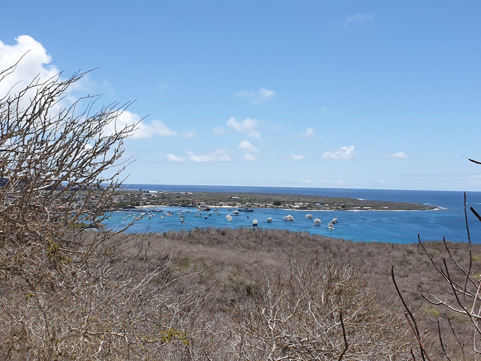 Ecuador - San Cristóbal Island - View from Frigate Bird Hill back towards town