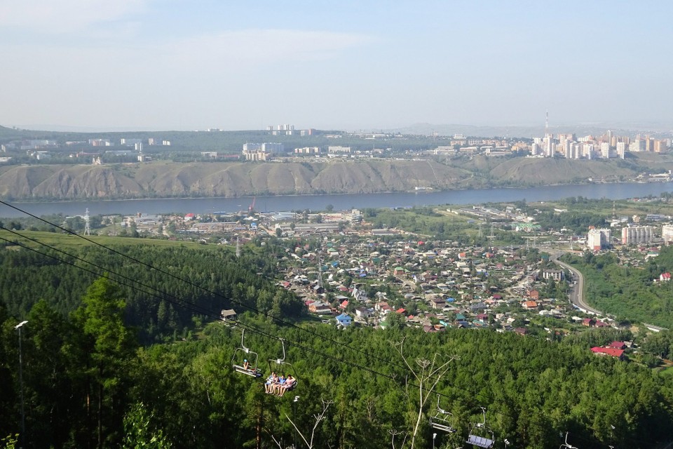 Russia - Tomsk - View from the chairlift