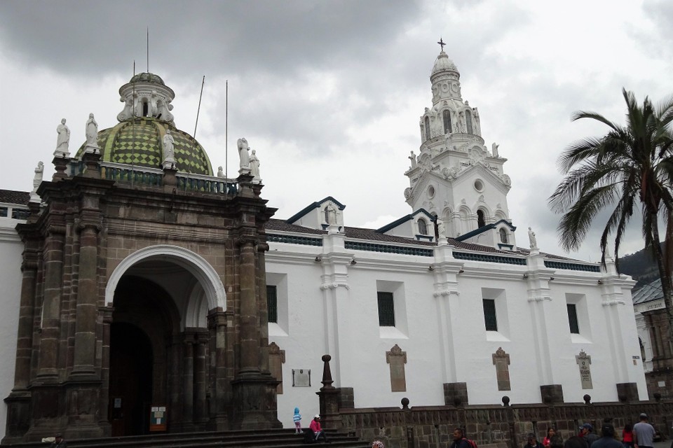 Ecuador - Quito - A church in the old town