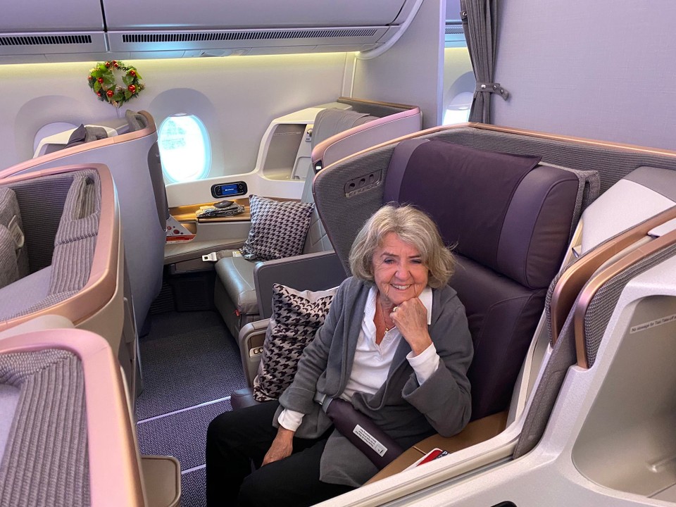 Italien -  - Auf unserem Flug mit der Singapore Airline von Mailand nach Sydney