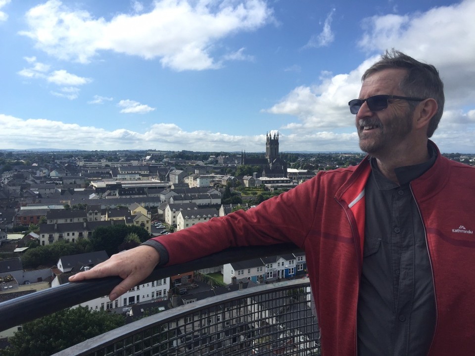 Ireland - Kilkenny - At the top of the Round Tower. 