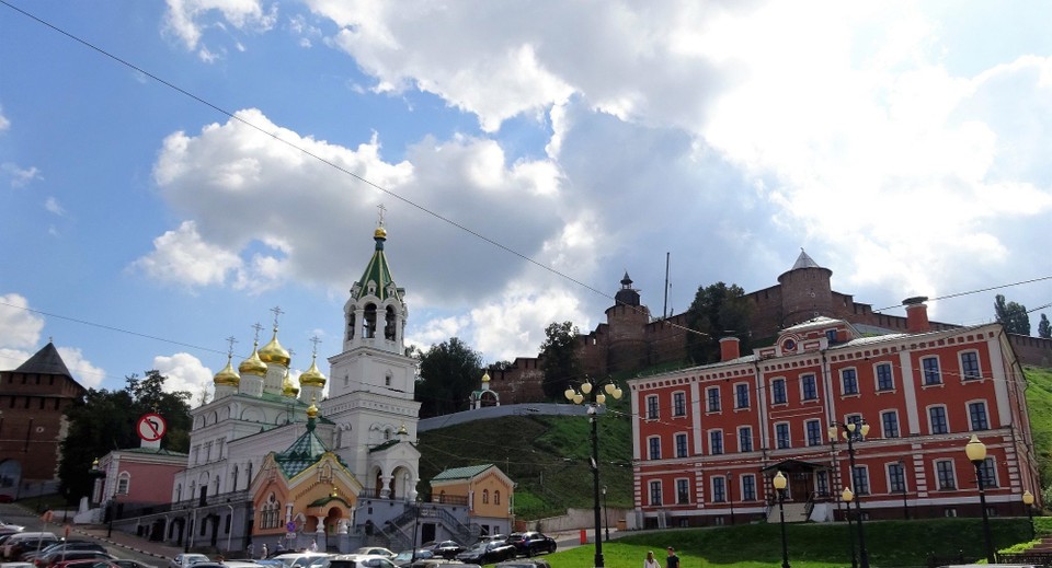 Russia - Nizhny Novgorod - View up to the Kremlin