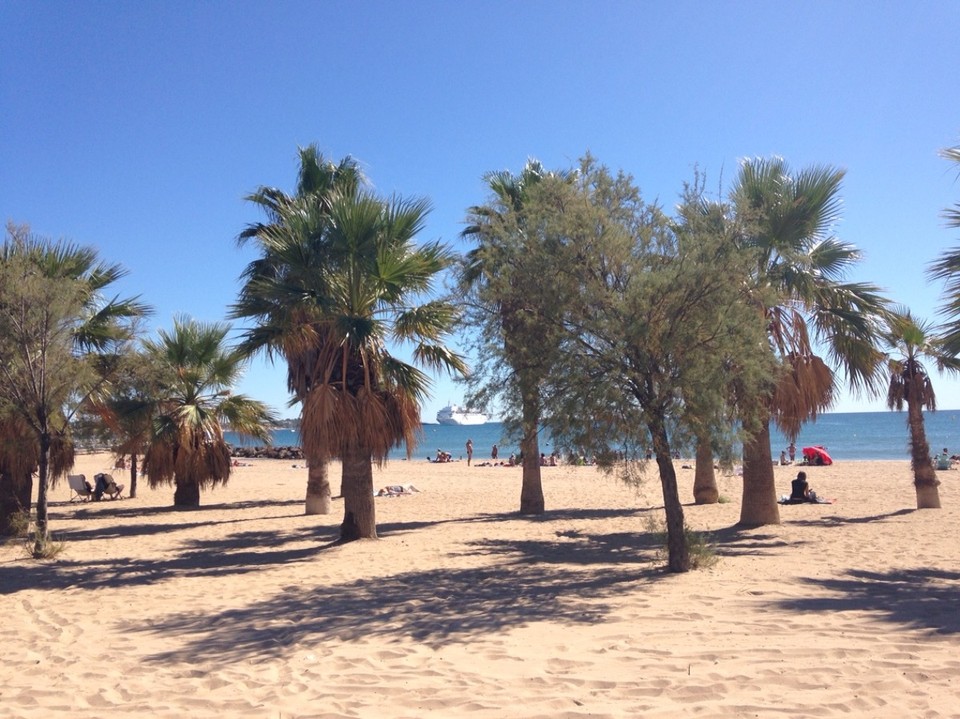 Frankreich - Saint-Raphaël - Strand nahe Hafen von Frejus...sehr schän!