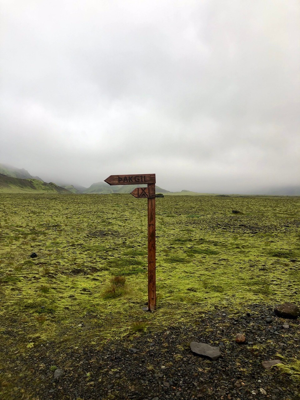Island - Mýrdalshreppur - Ahja... Hier scheint schon so manchen der Mut verlassen zu haben. Besser mal noch ein Schildchen hinstellen... Bevor die paar Gäste, die es bis hierhin geschafft haben, auch noch umdrehen...