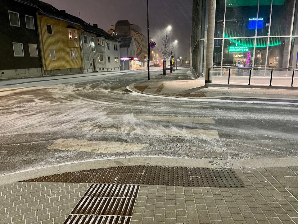 Norwegen - Bodø - Schneetreiben & starke Winde empfangen uns in Bodø