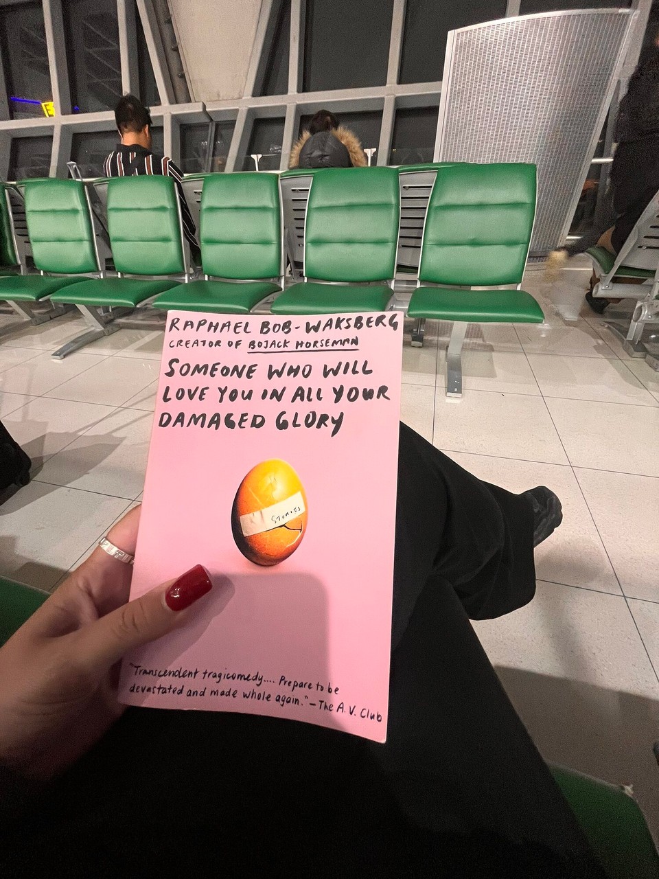 Thailand - Phra Nakhon District - My new book - short stories about love and heart break but so far so good. Had some noodles and a beer at the airport and got on the flight at 10pm ready for the next chapter… 