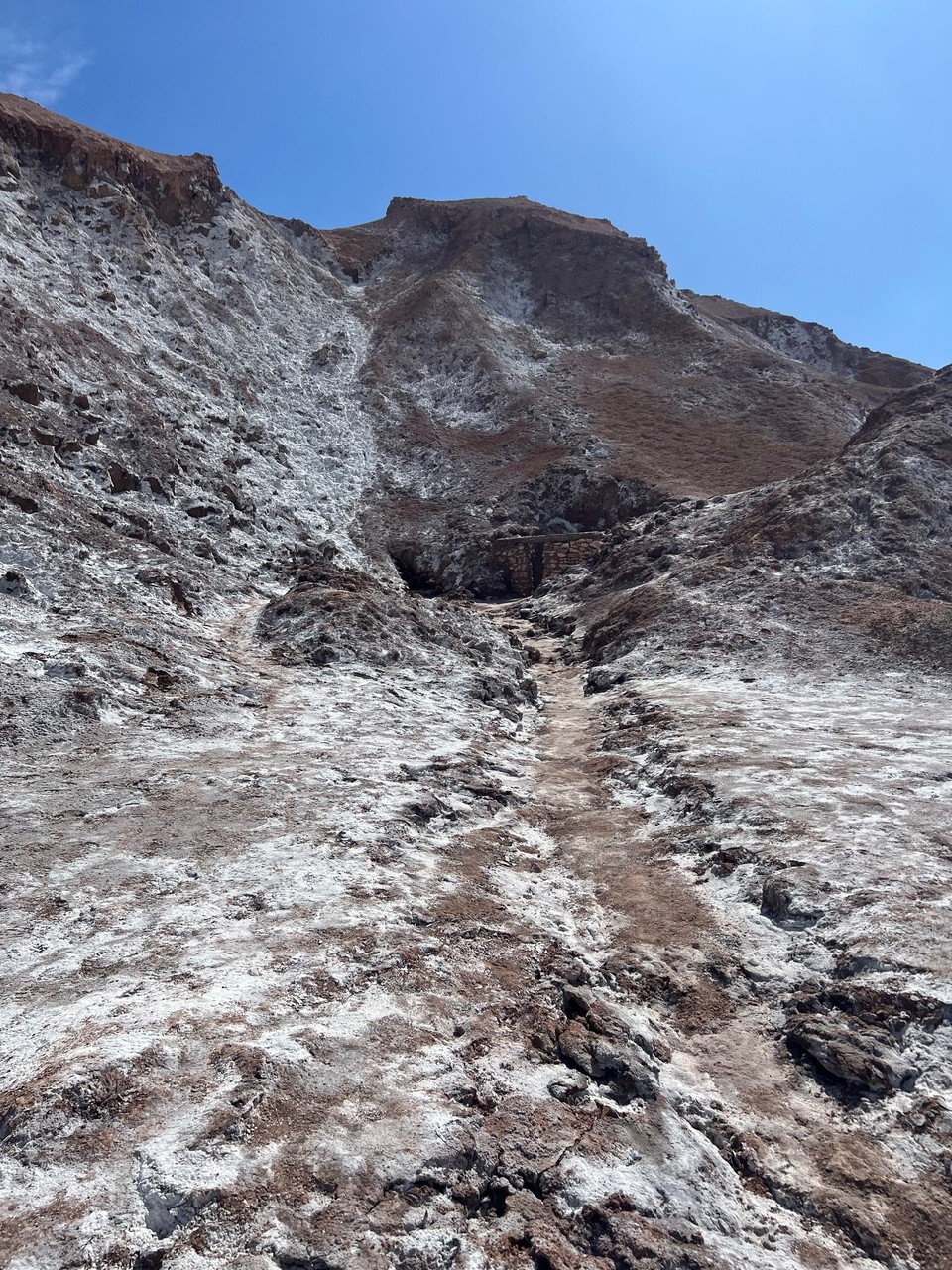 Chile - San Pedro de Atacama - Looking into the salt mine entrance