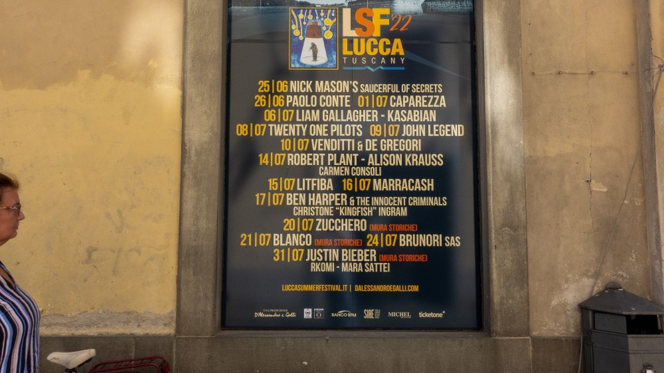 Italien - Lucca - Es ist Musikfestival in Lucca