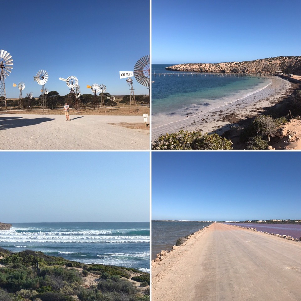  - Australia, Penong - Windmills, Port LeHunte, Cactus and pink n blue lakes.. tick tick tick !