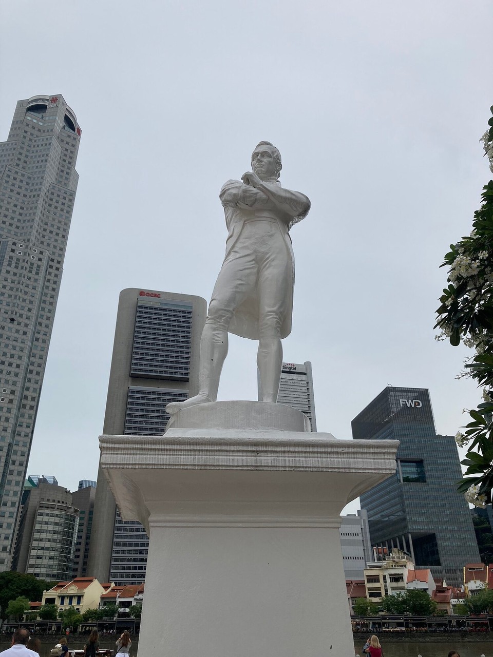 Singapur - Singapur - Sir Thomas Stamford Raffles, der Singapur von einem Fischerdorf zu einer modernen Metropole entwickelt